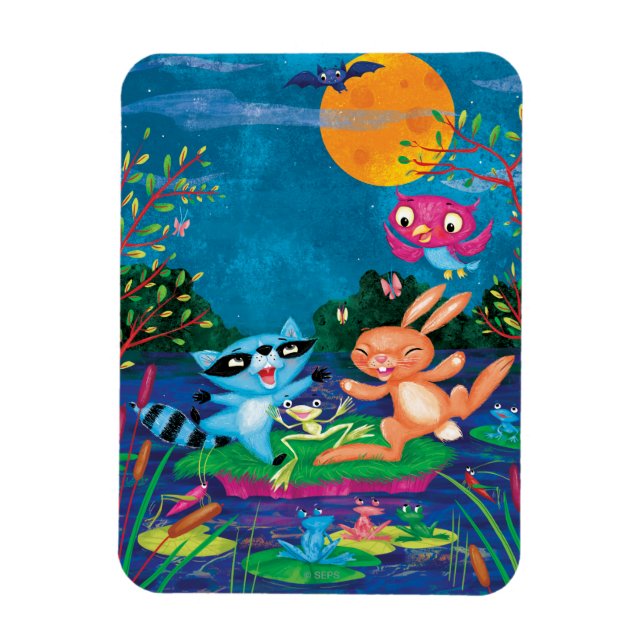 Autumn Moon Magnet (Vertical)