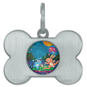 Autumn Moon Pet ID Tag