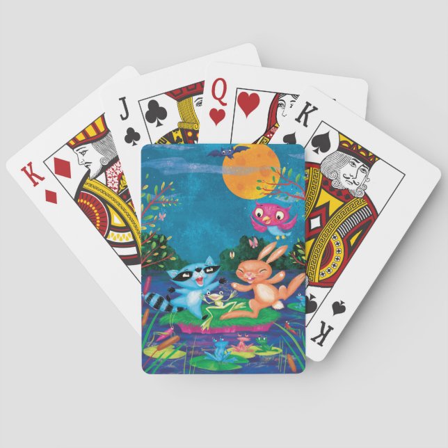 Autumn Moon Poker Cards (Back)