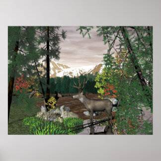 Autumn Morning Poster