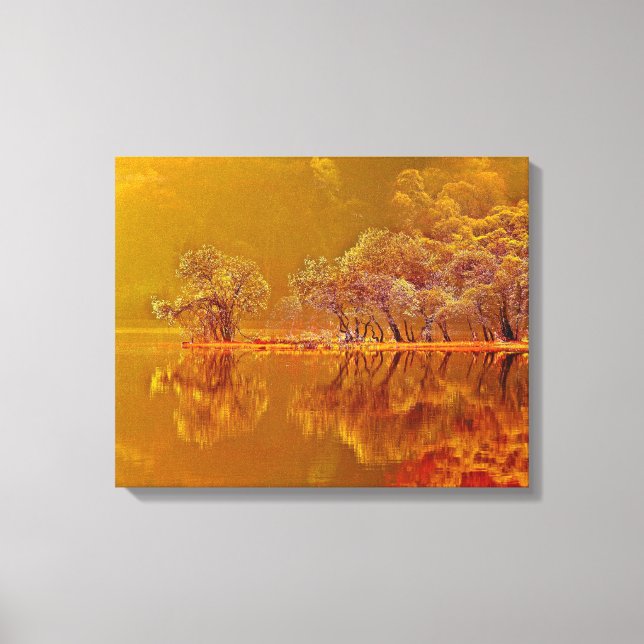 Autumn Morning Reflections Canvas Print (Front)