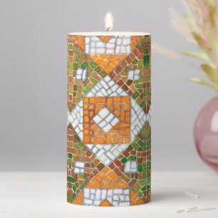 AUTUMN MOSAIC 3x6 Pillar Candle