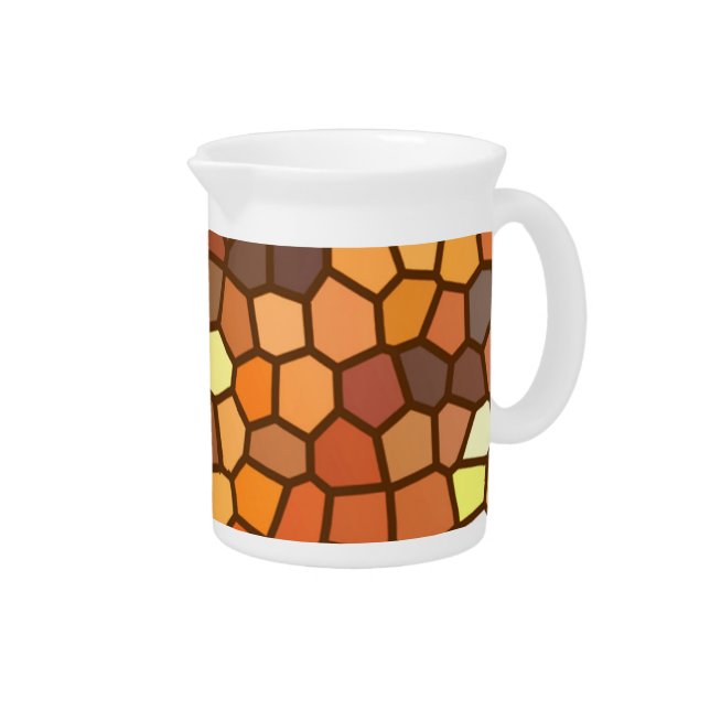 Autumn Mosaic Abstract Pitcher (Right)
