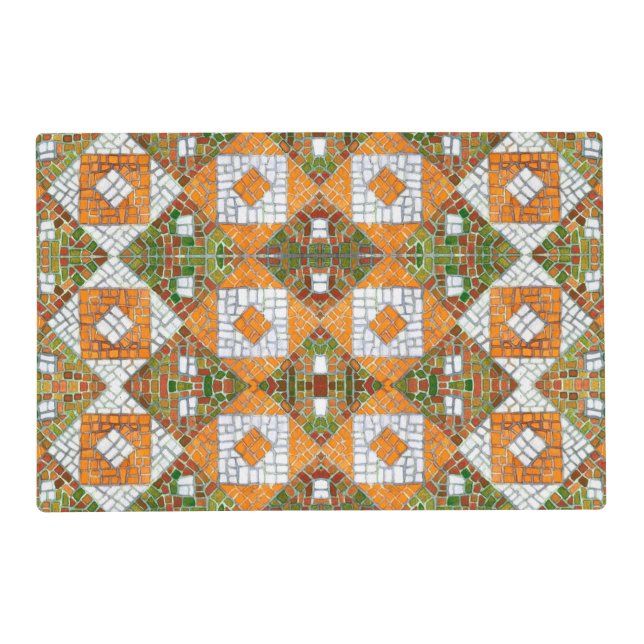 AUTUMN MOSAIC Laminated Placemat (Front)