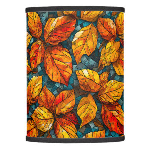 Autumn mosaic pattern lamp shade