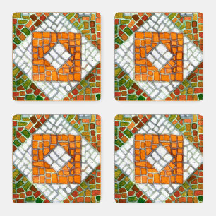 AUTUMN MOSAIC Square Acrylic Coasters