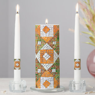 AUTUMN MOSAIC Unity Candle Set