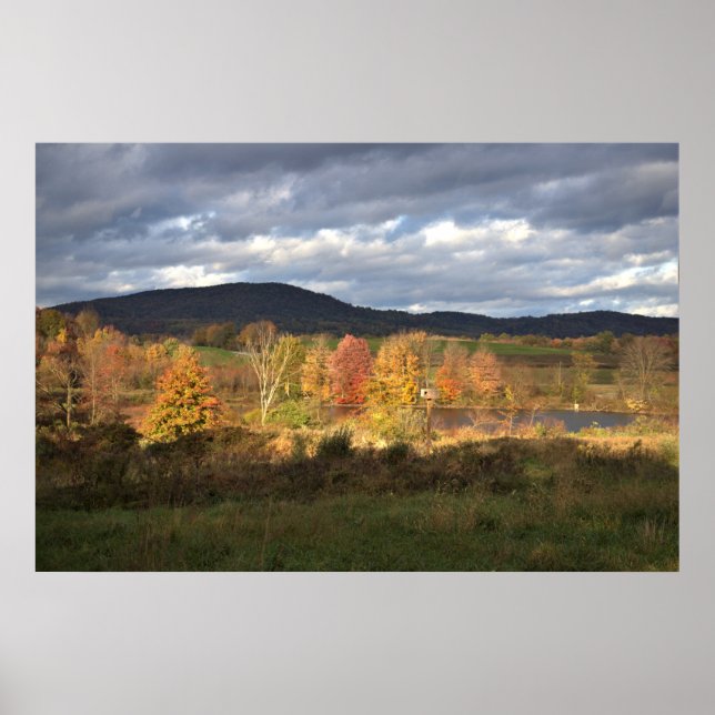 Autumn Mountain Landscape Poster (Front)