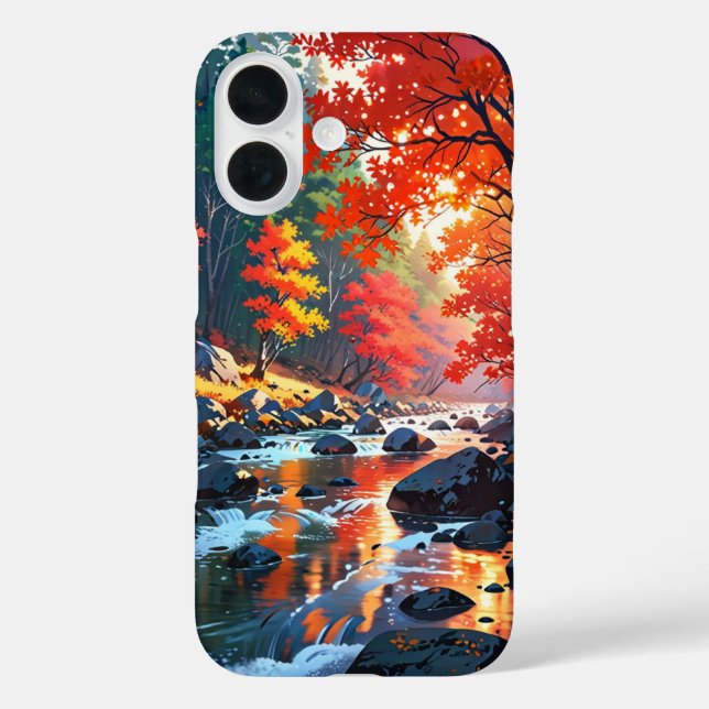 Autumn Mountain River Case-Mate iPhone Case (Back)