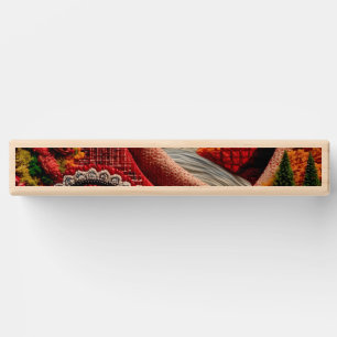 Autumn Mountain River – Scenic Landscape Art Topple Tower