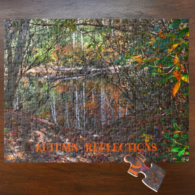 Autumn Mountain Stream Reflections Photographic Jigsaw Puzzle (Creator Uploaded)
