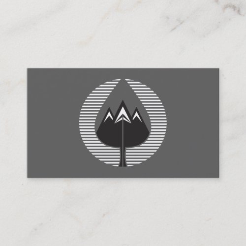 autumn mountains business card