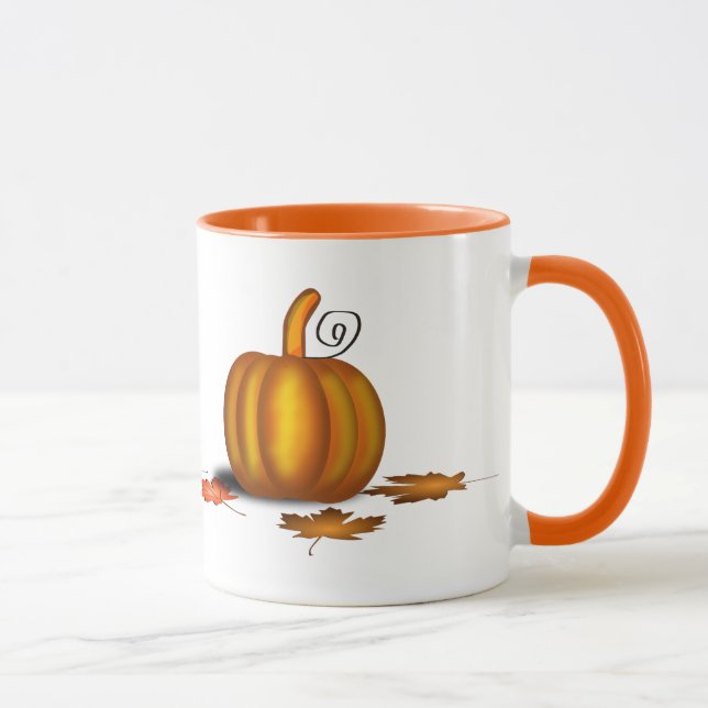 Autumn Mug With Pumpkin (Right)