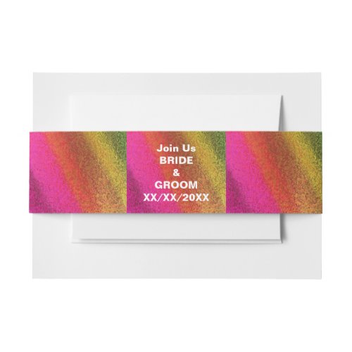 Autumn Multi_Shades of Color Invitation Bands Invitation Belly Band