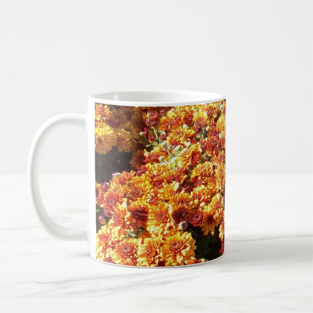 Autumn Mums Coffee Mug (Left)