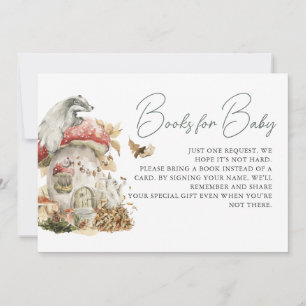 Autumn Mushroom Woodland Forest Book Request Invitation