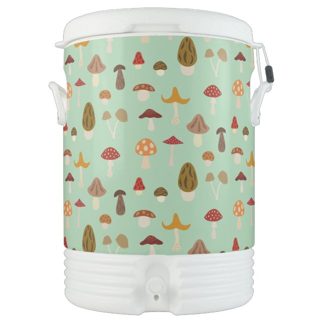 Autumn Mushrooms Beverage Cooler (Front)
