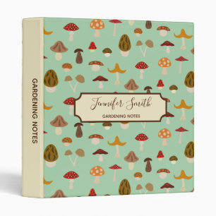 Autumn Mushrooms Binder