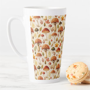 Autumn Mushrooms Latte Mug