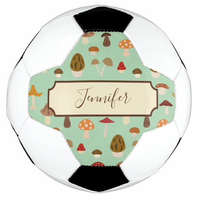 Autumn Mushrooms Soccer Ball (Front)