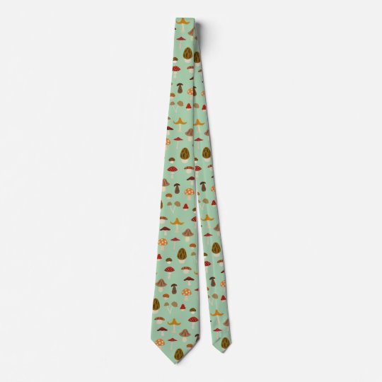 Autumn Mushrooms Tie | Zazzle.com