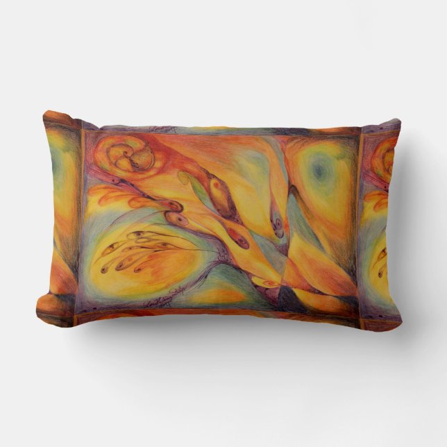 Autumn music lumbar pillow (Front)