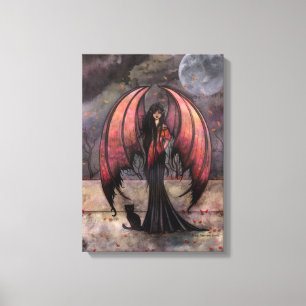 Autumn Mystique Gothic Fantasy Fairy Art Canvas Print