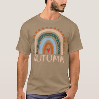 Autumn Name Personalized Funny Women Rainbow Autum T-Shirt