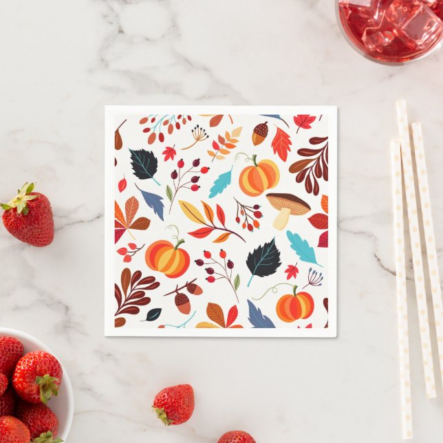 Autumn Napkins Pattern (Insitu)