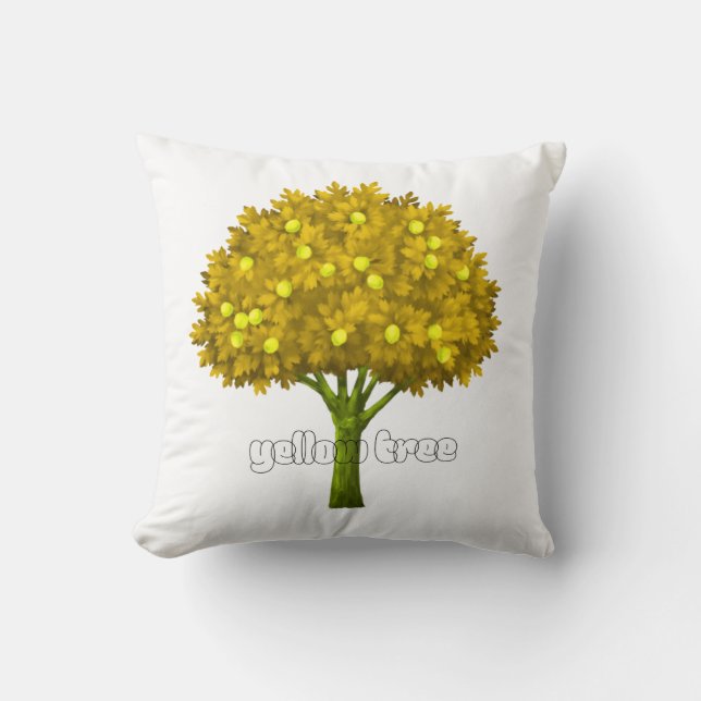 Autumn Nature Aesthetic Landscape Art Throw Pillow (Front)