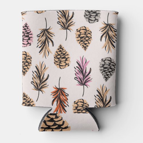 Autumn Nature Trendy Vintage Seamless Can Cooler