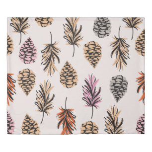 Autumn Nature: Trendy Vintage Seamless. Duvet Cover