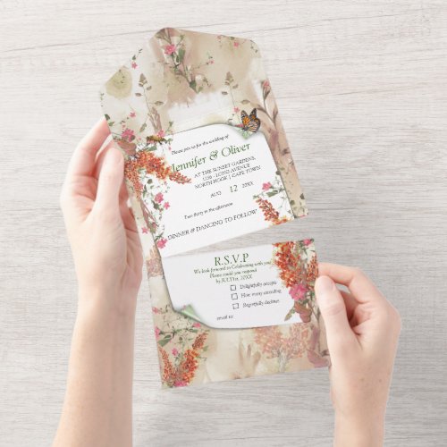 Autumn Neutral_toned Elegant theme All In One Invitation