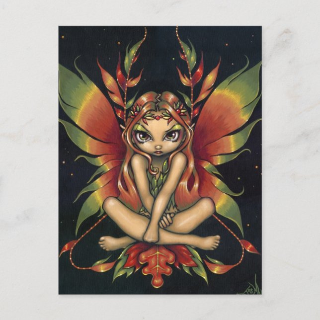 "Autumn Night Fairy" Postcard (Front)