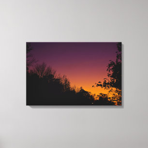 Autumn Night Sky On Canvas by RoseWrites Print