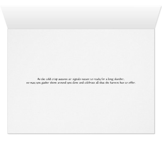 Autumn Nymph Harvest Card (Inside Horizontal (Bottom))