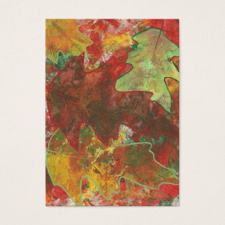Autumn Oak Leaves Artist Trading Card