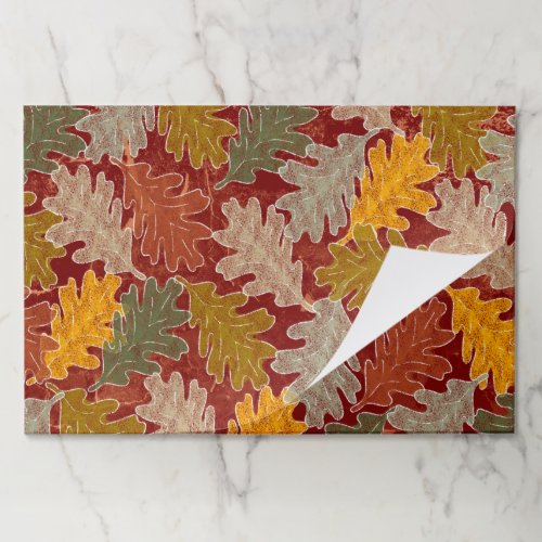 Autumn Oak Leaves  Paper Pad