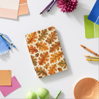 Autumn Oak Leaves Pattern | Cozy Nature Aesthetic iPad Mini Cover