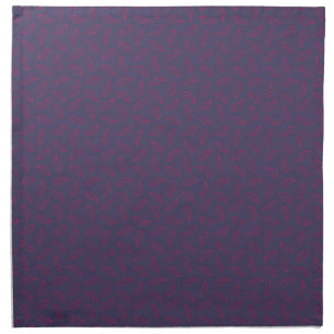 Autumn Oak - Plum/Berry; Cloth Napkin