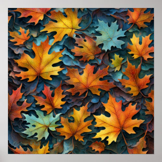 Autumn Oak Poster