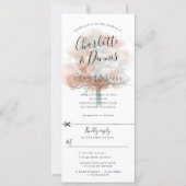 autumn oak tree wedding invitation w rsvp attached (Front)