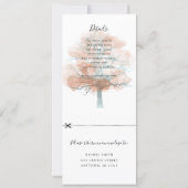 autumn oak tree wedding invitation w rsvp attached (Back)