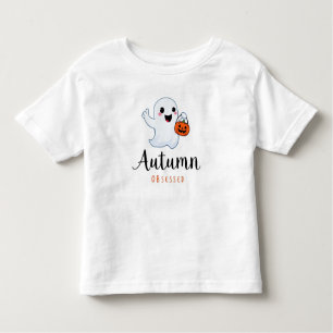 Autumn Obsessed Ghostly Toddler Fine Jersey Tee