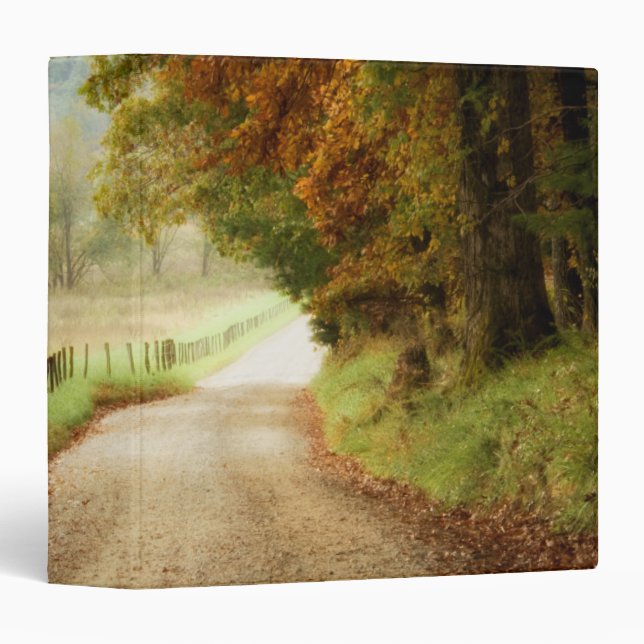 Autumn on a Country Road 3 Ring Binder (Front/Spine)