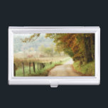 Autumn on a Country Road Business Card Holder<br><div class="desc">Home Décor</div>