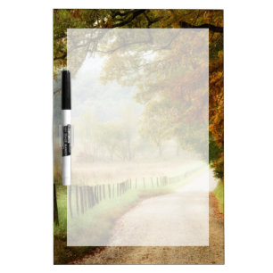Autumn on a Country Road Dry-Erase Board