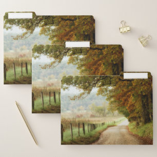 Autumn on a Country Road File Folder