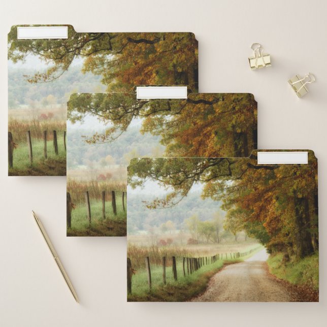 Autumn on a Country Road File Folder (Set)