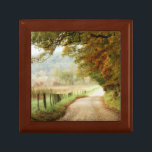 Autumn on a Country Road Keepsake Box<br><div class="desc">Home Décor</div>